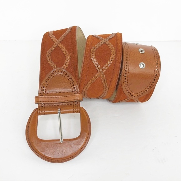 Another line Brown leather/suede belt - Picture 12 of 13